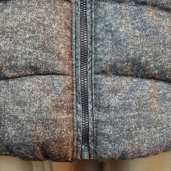 Green Tea Faux Fur Quilted Vest Size Large - Picture 2 of 8